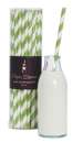 Paper Straws - Green Stripe